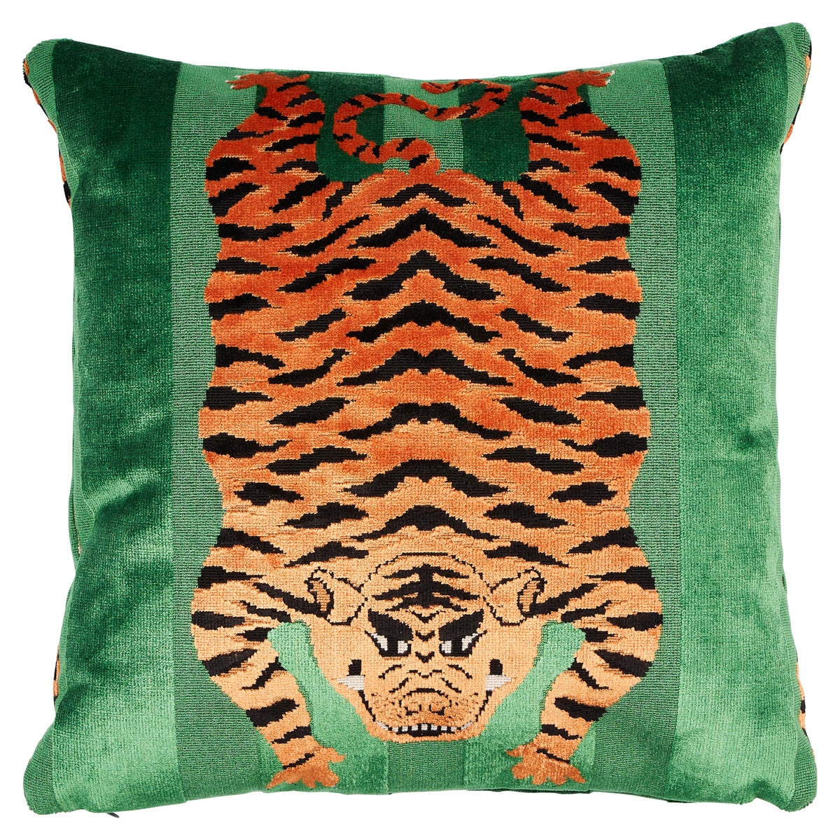 Tiger velvet pillow sale