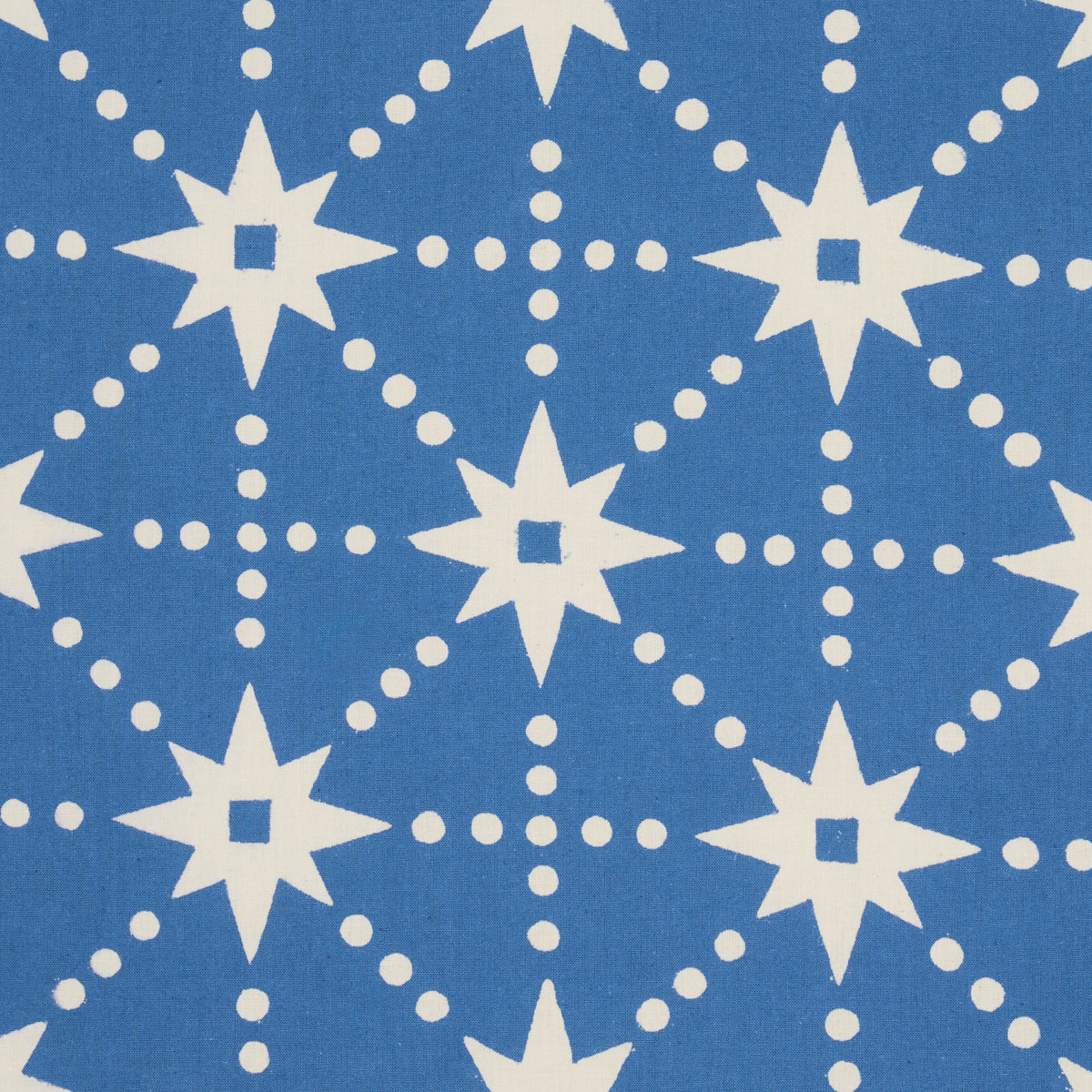 STARS HAND BLOCK PRINT | Blue