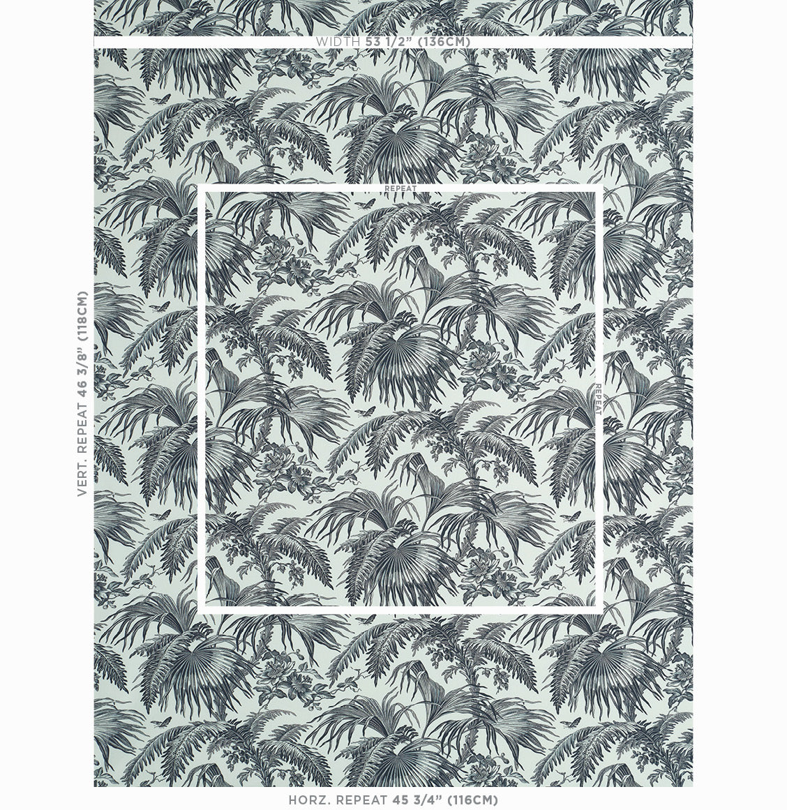 TOILE TROPICO | NERO