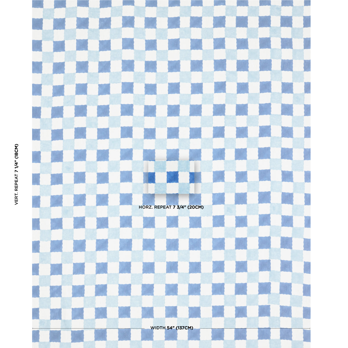 STAMPA A BLOCCO A MANO DI CHECKER | BLU