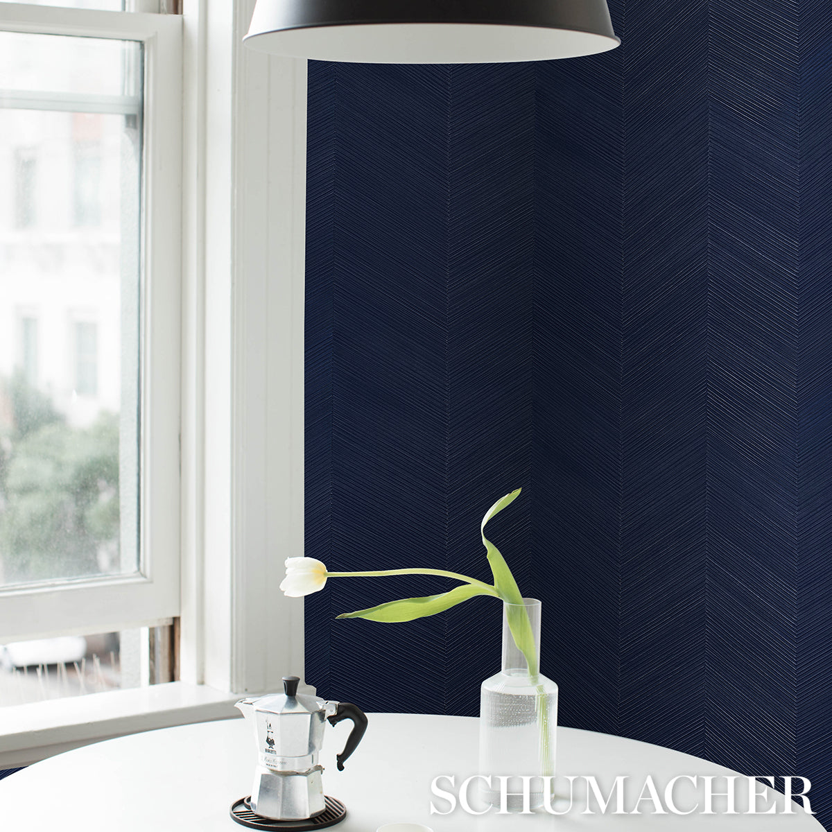 CHEVRON TEXTURE | Midnight Blue