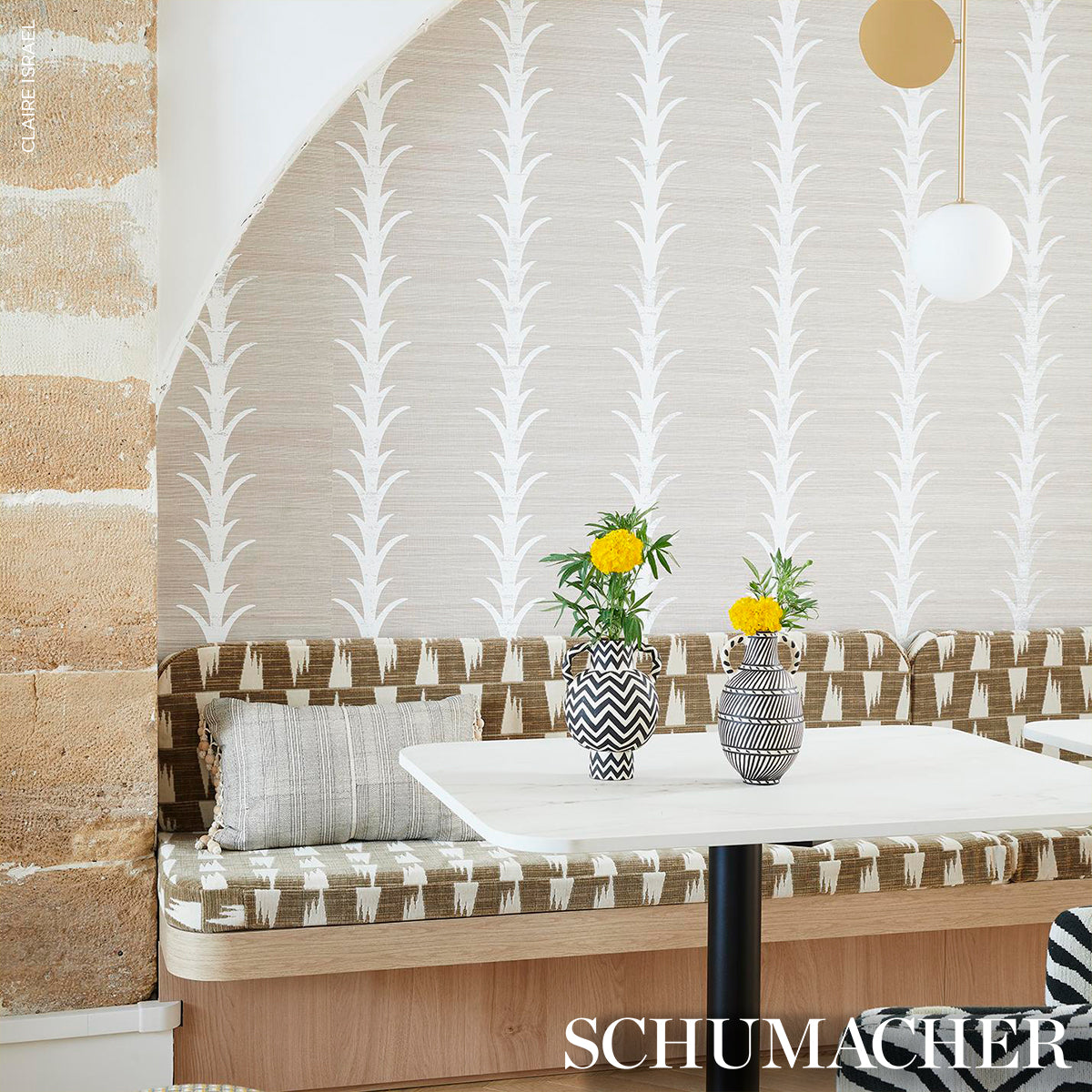 ACANTHUS STRIPE SISAL | Fog & Chalk