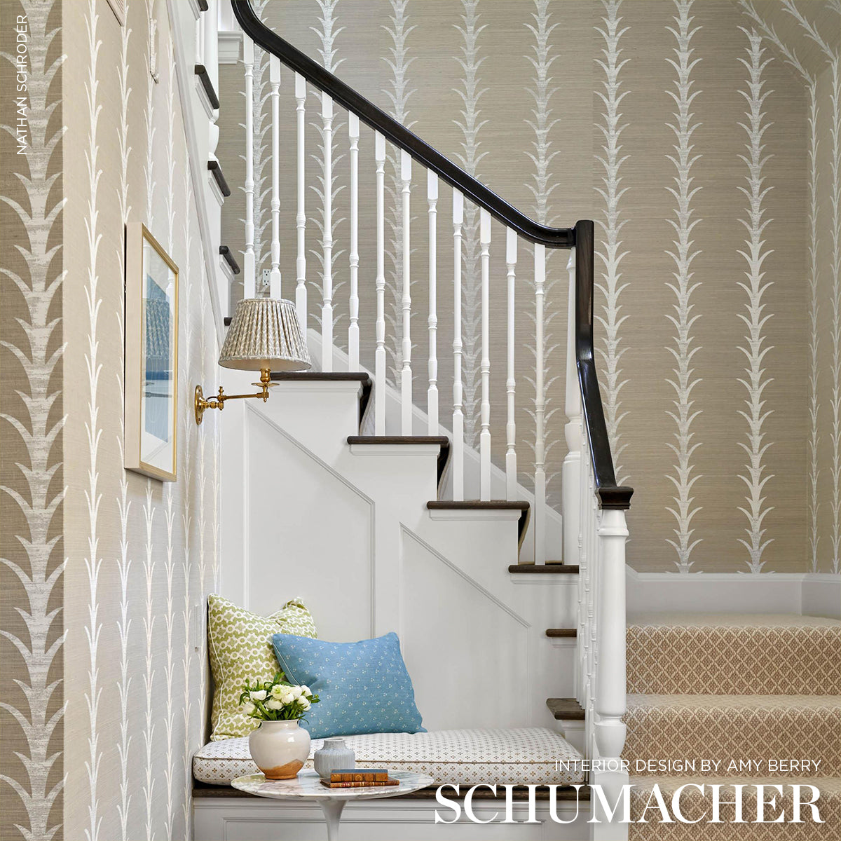 ACANTHUS STRIPE SISAL | Fog & Chalk