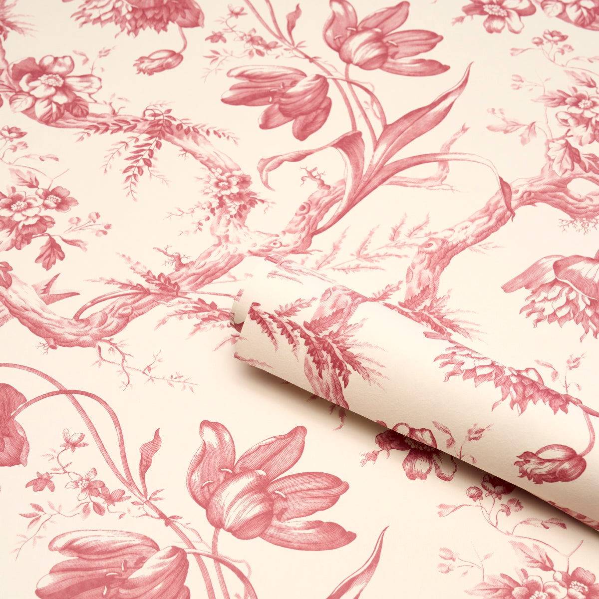 TOILE DE FLEURS | Rouge