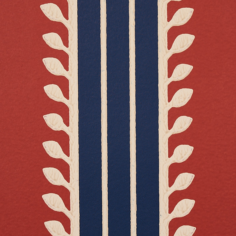 ETRUSCAN STRIPE | Red & Blue