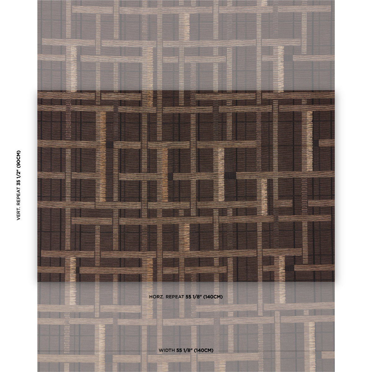 AXEL PLAID WALLCOVERING | Saddle Brown