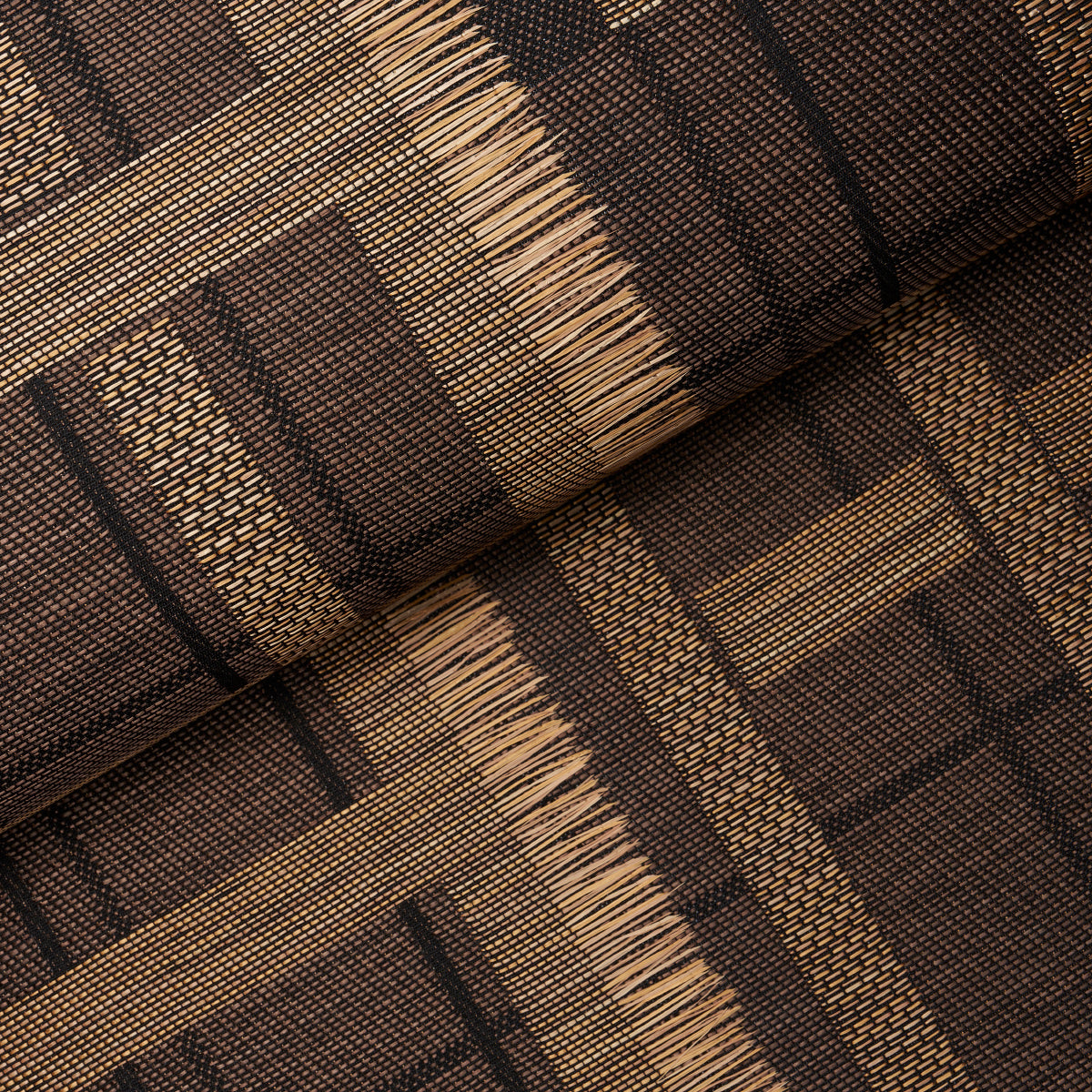 AXEL PLAID WALLCOVERING | Saddle Brown