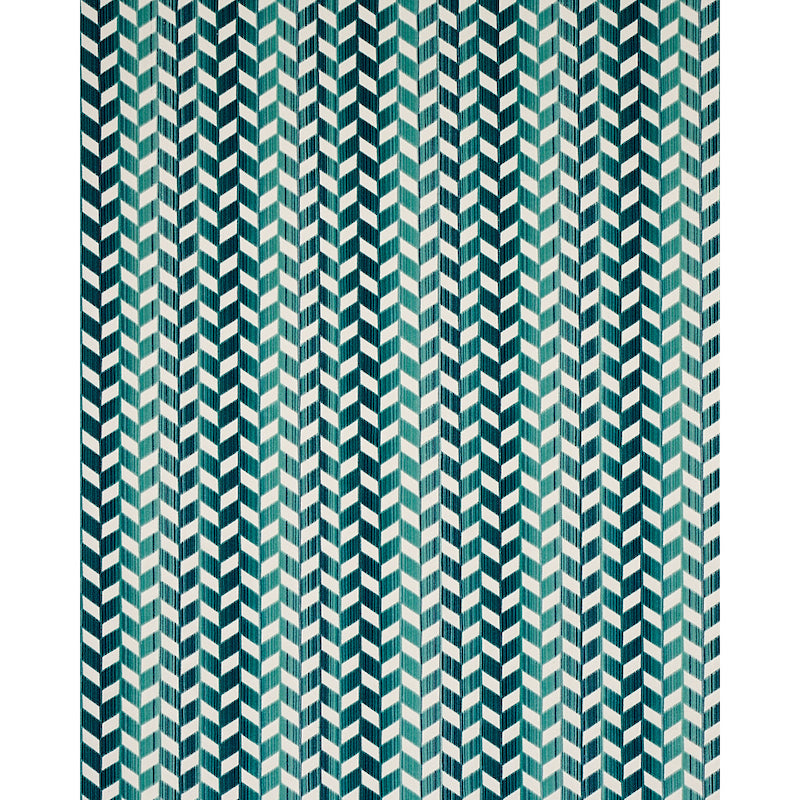 VELLUTO CHEVRON STRIÉ | PAVONE