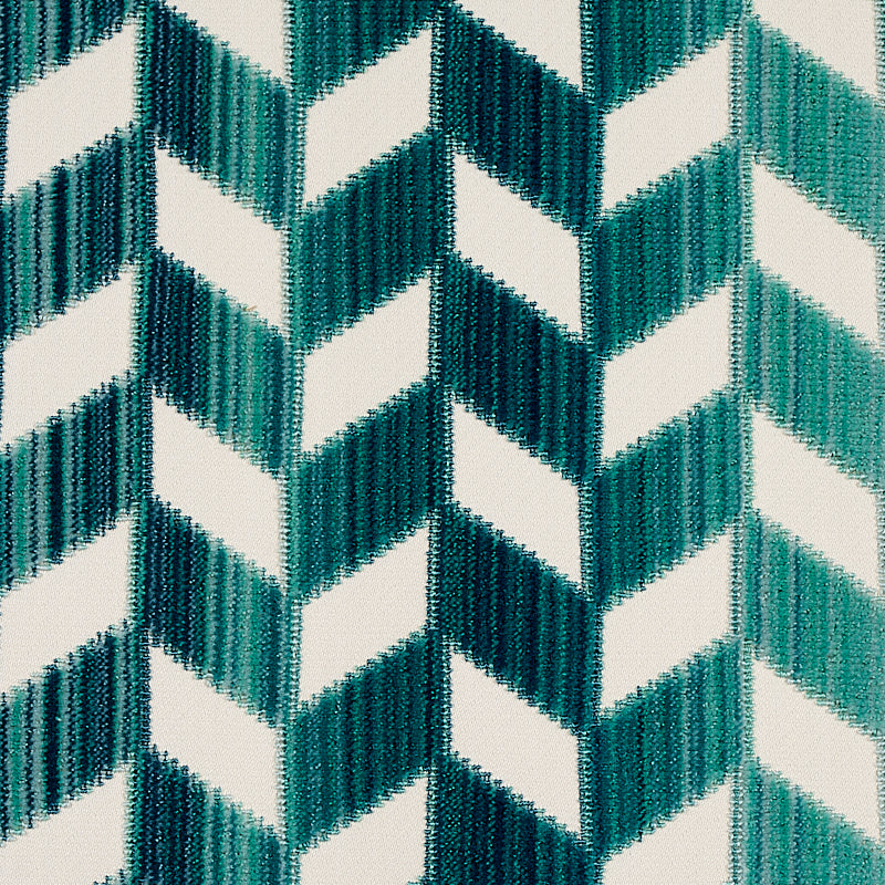 VELLUTO CHEVRON STRIÉ | PAVONE