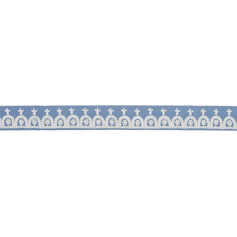 NOELIA EMBROIDERED TAPE | Chambray