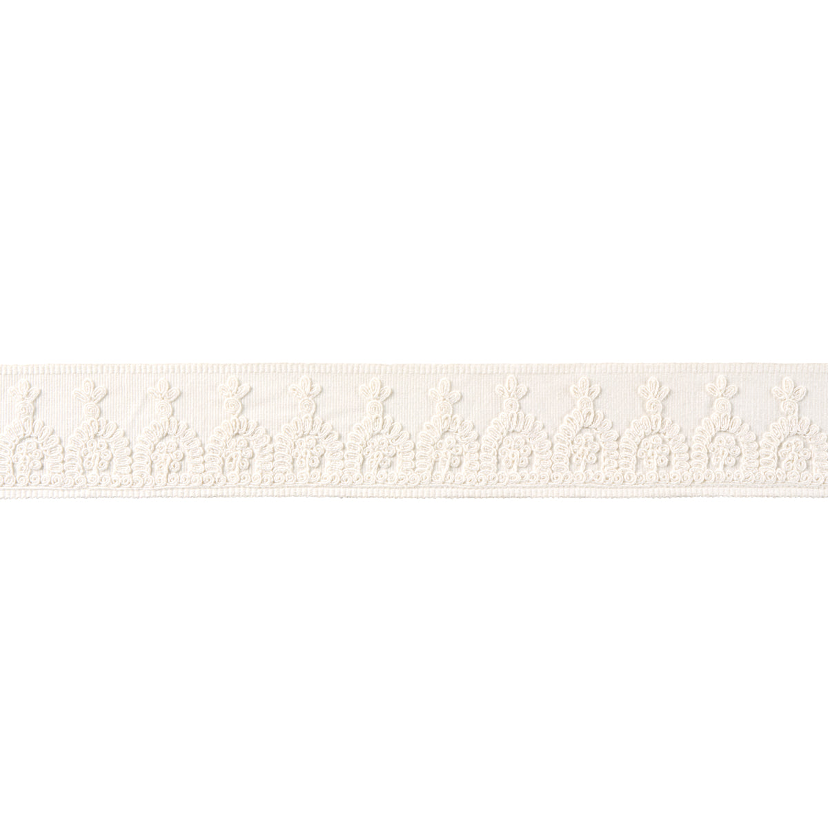 NOELIA EMBROIDERED TAPE | White