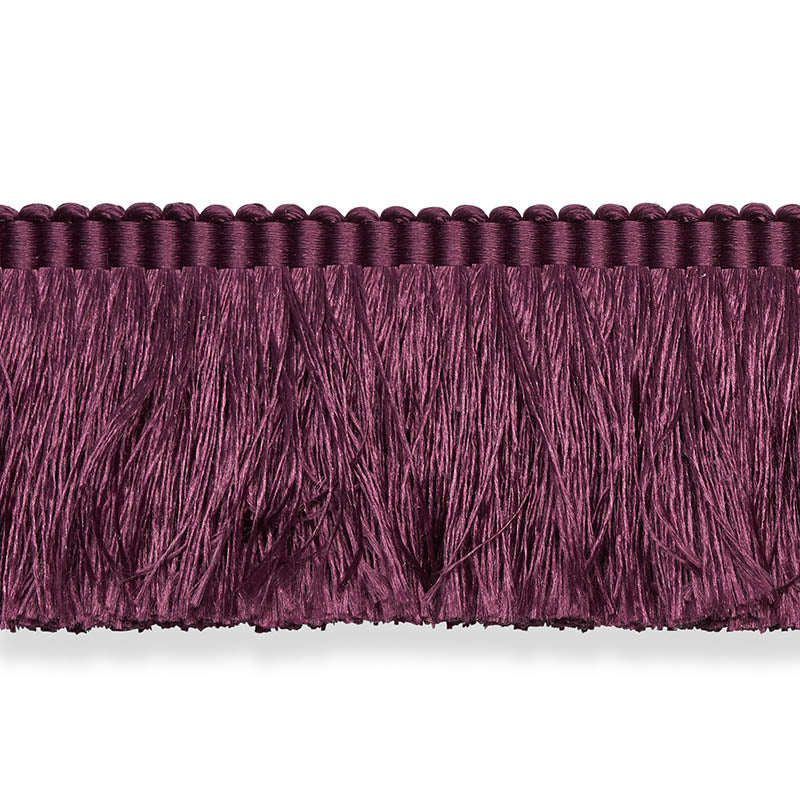 FRANCOIS SILK BRUSH FRINGE | Eggplant