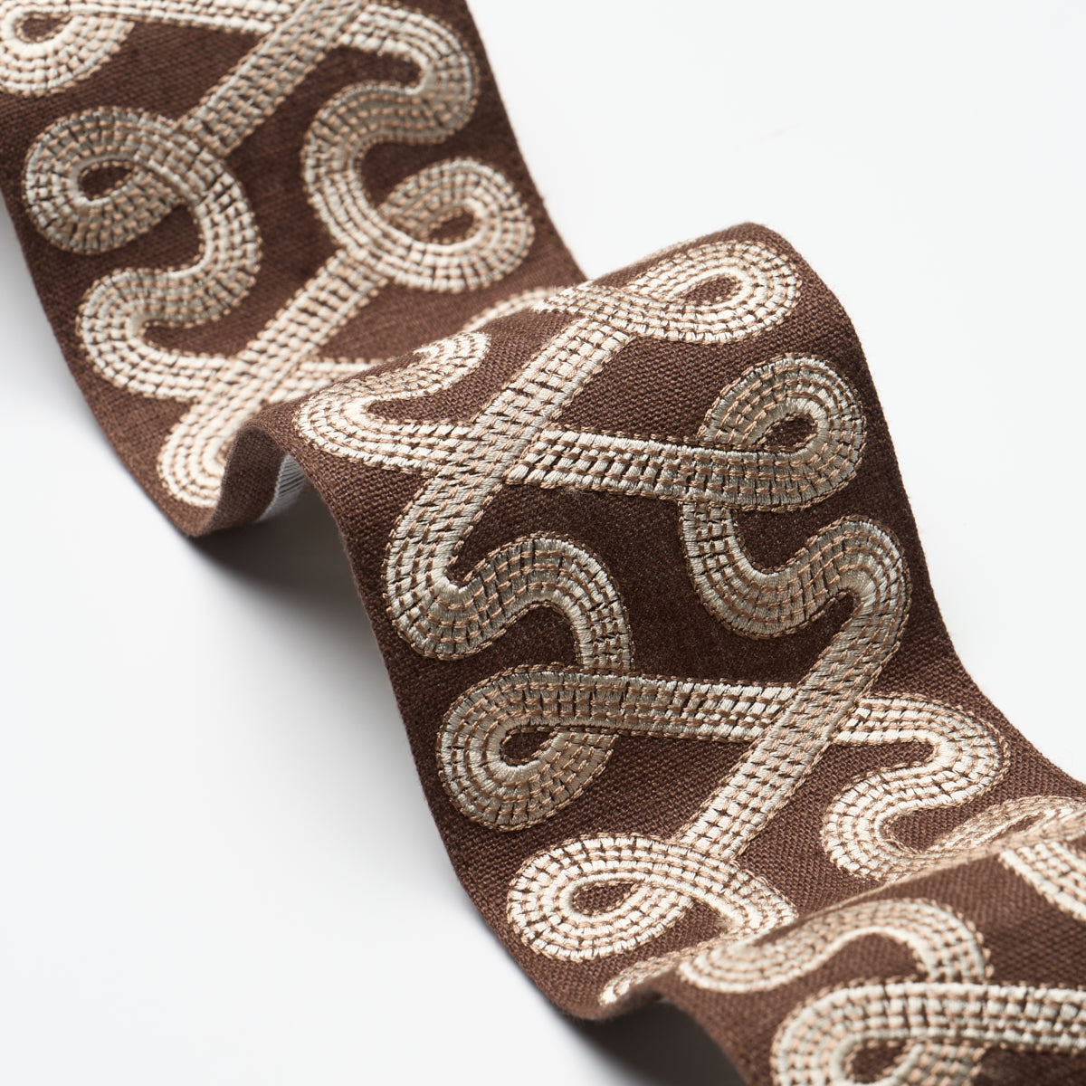 FREEFORM EMBROIDERED TAPE | Chocolate