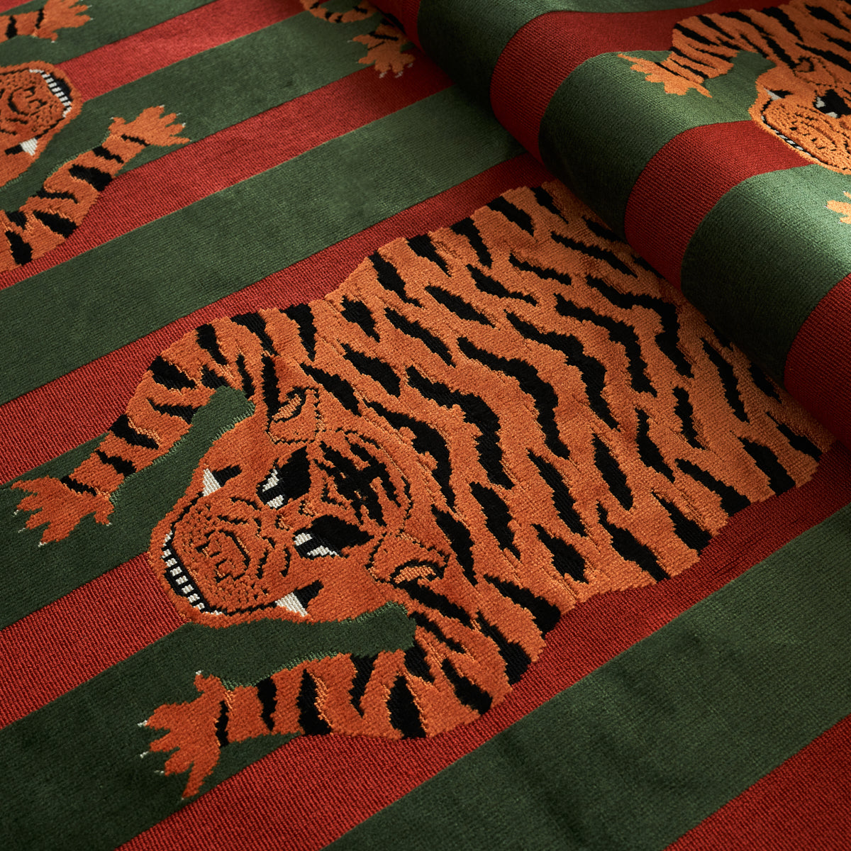 JOKHANG VELLUTO TIGRE | ROSSO VERDE