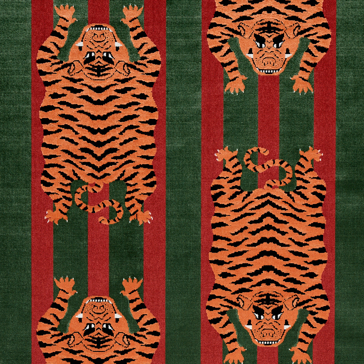 JOKHANG VELLUTO TIGRE | ROSSO VERDE