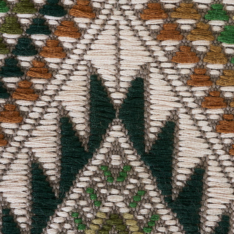BROCCATO IN COYOLATE TESSUTO A MANO | VERDE