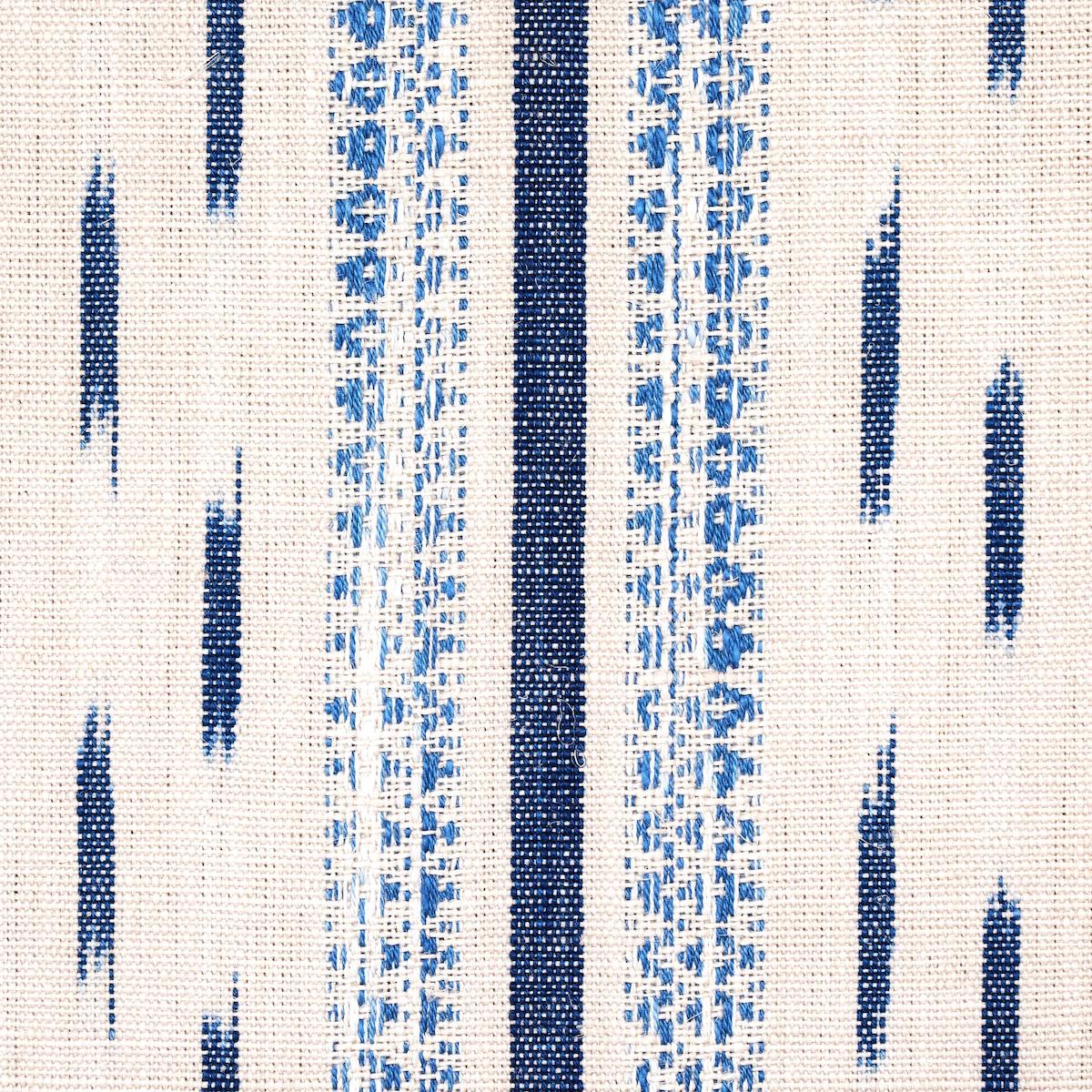 MIRZA IKAT STRISCIA | BLU SU NATURALE