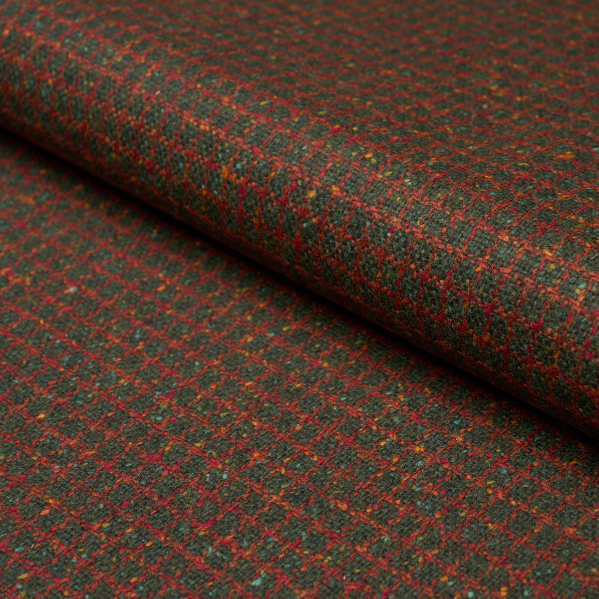 HUDSON WOOL CHECK | Forest Green