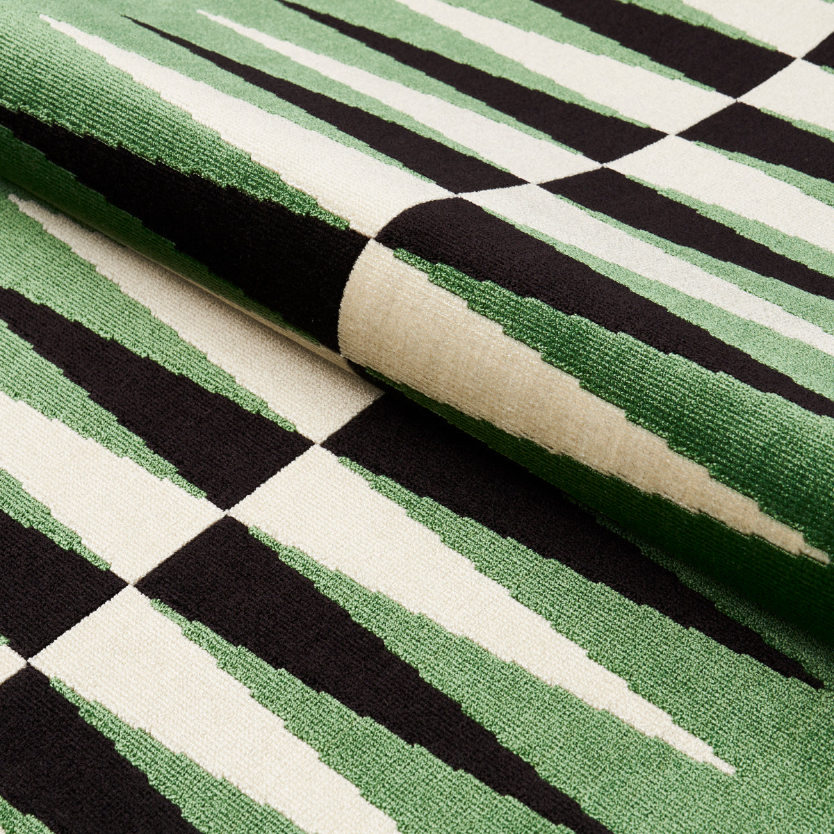 VELLUTO TAGLIO BACKGAMMON | VERDE