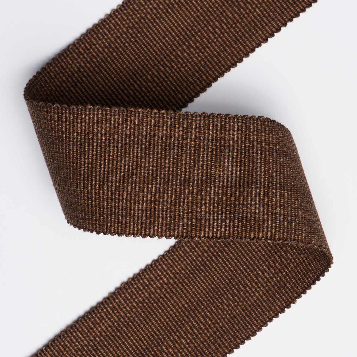 COTTON STRIÉ TAPE WIDE | Chestnut