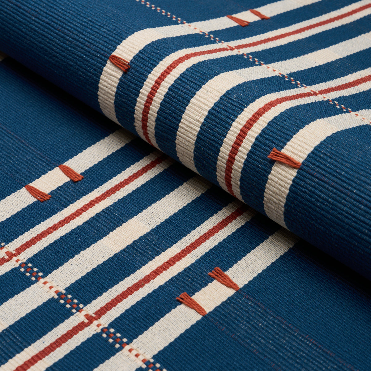 REMMY HAND WOVEN STRIPE | Indigo