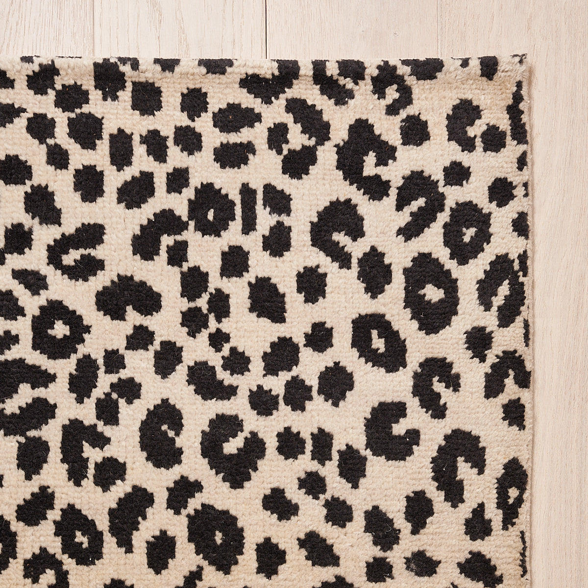 Iconic Leopard Hand-Knotted Rug | Graphite