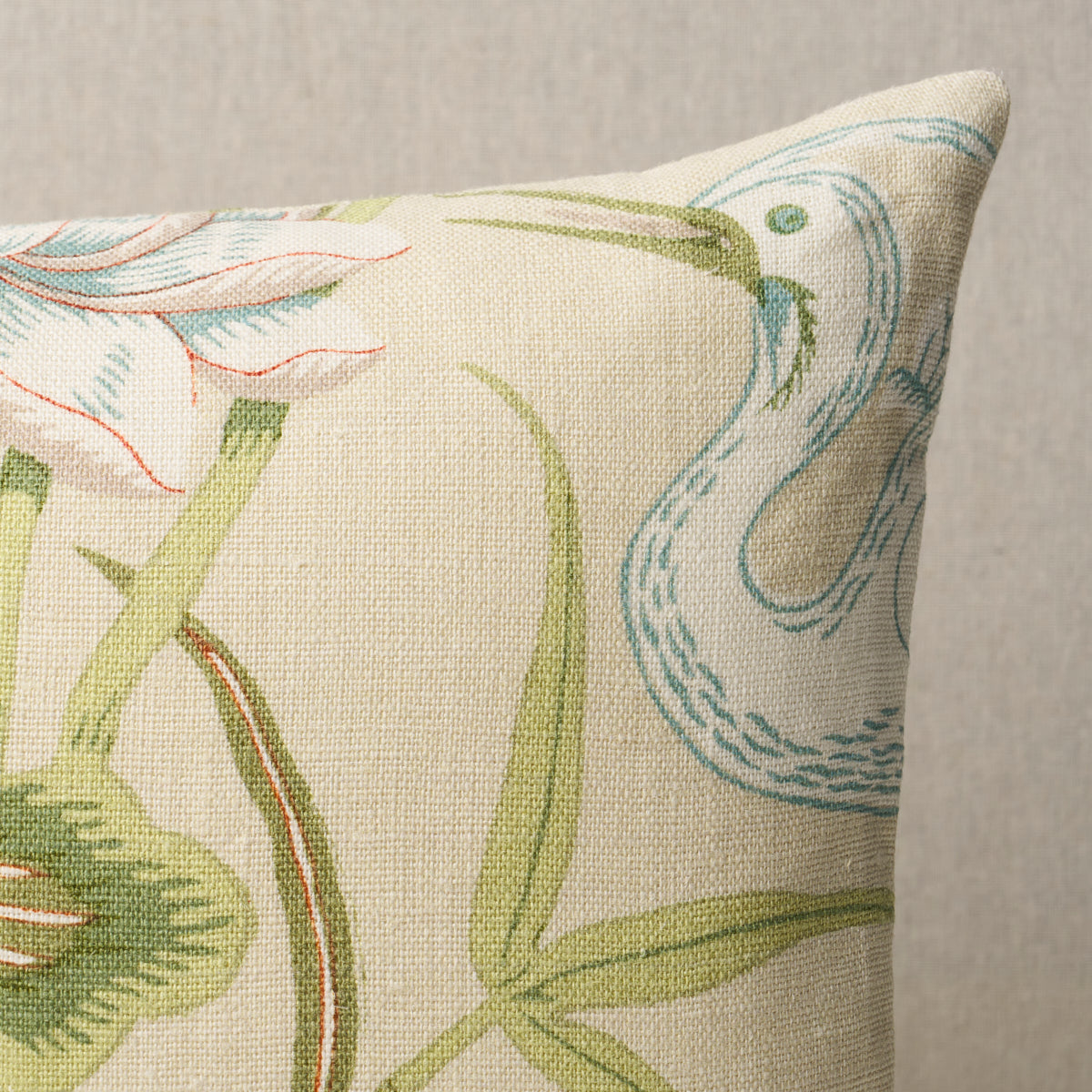 Lotus Garden Pillow | Parchment