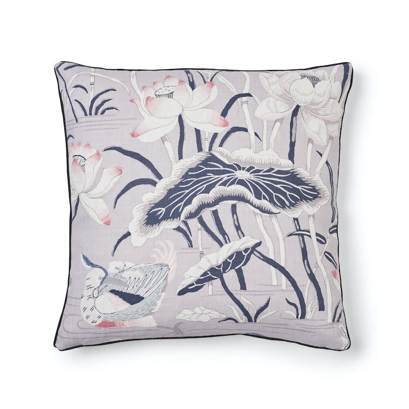 Lotus Garden Pillow | Lilac