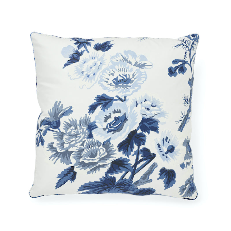 Pyne Hollyhock Pillow | Indigo