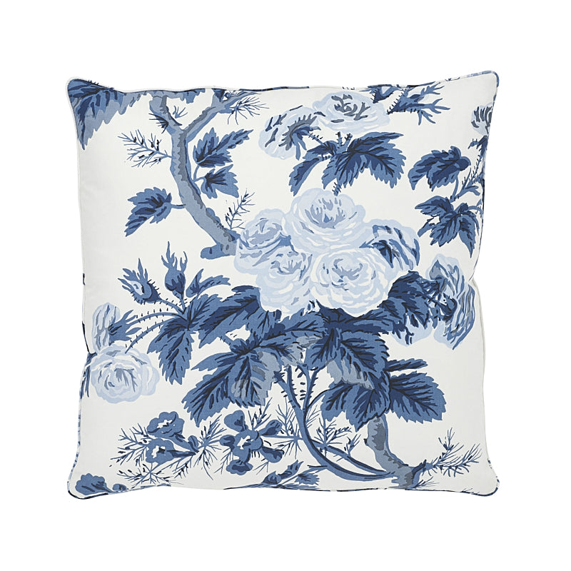 Pyne Hollyhock Pillow | Indigo