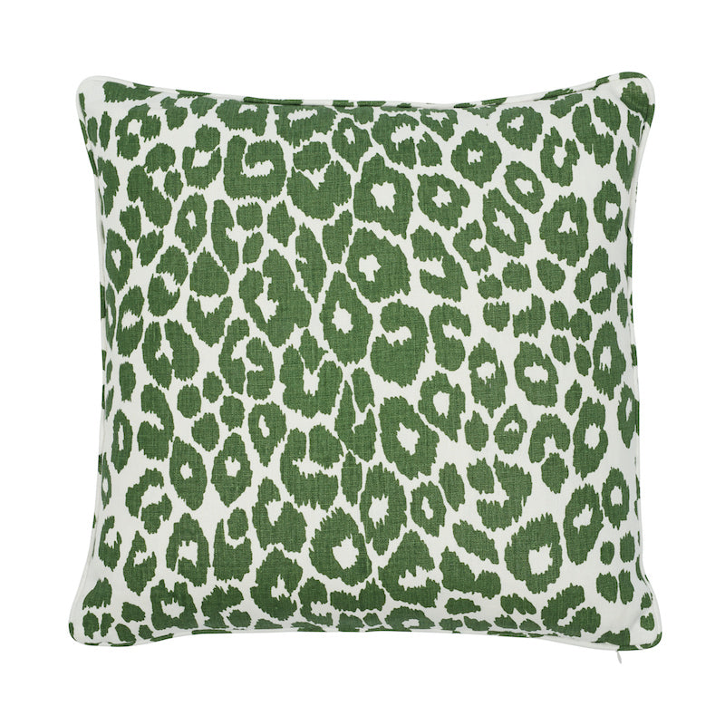 Iconic Leopard Pillow | Green