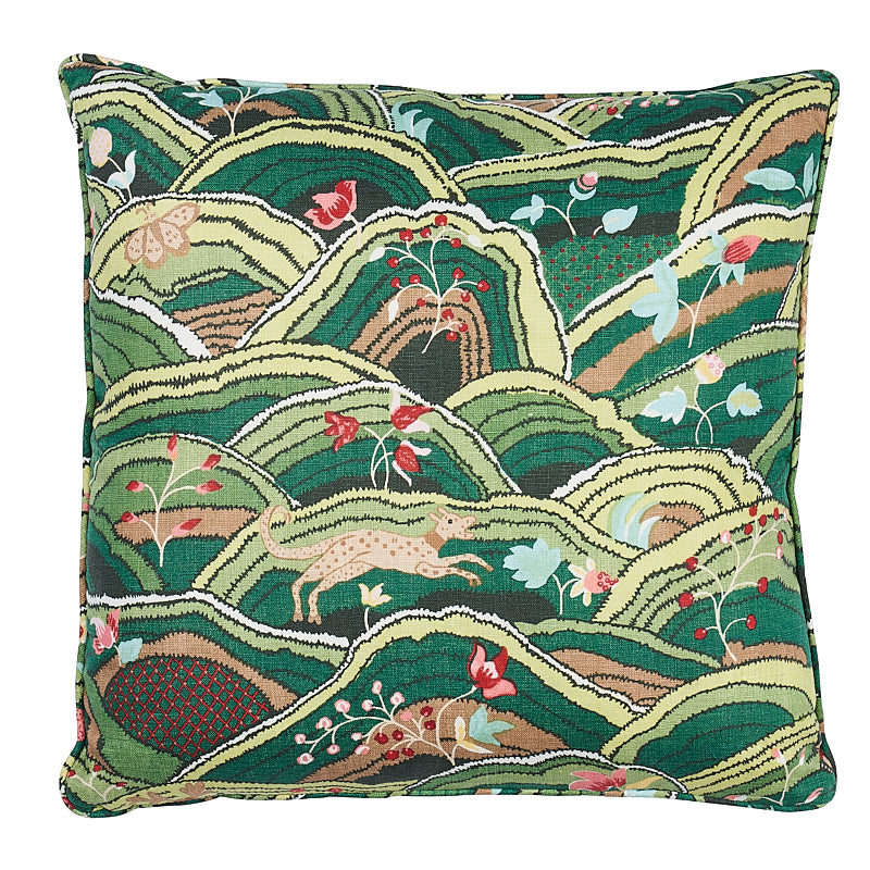 Rolling Hills Pillow | Green