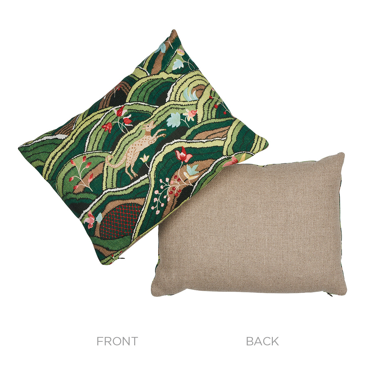 Rolling Hills Pillow | Green