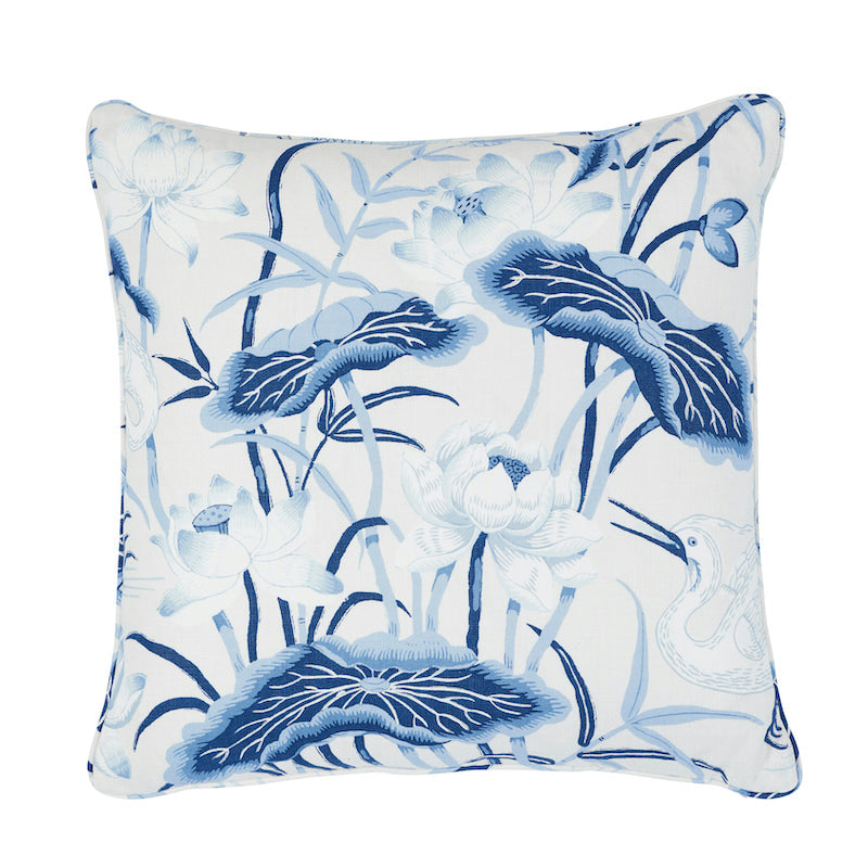 Lotus Garden Pillow | Porcelain