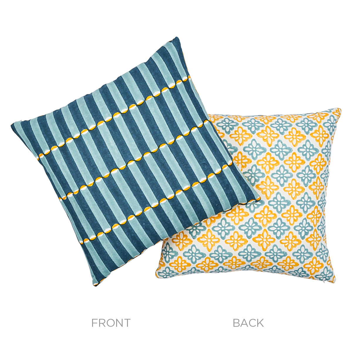 Pattee & Luna Pillow | Tumeric & Blue