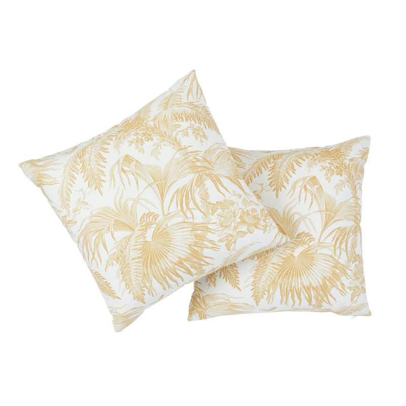 Toile Tropique Pillow | Gold