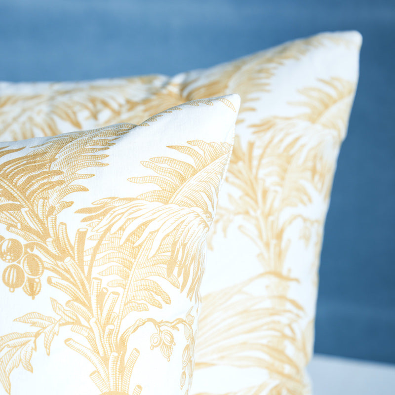 Toile Tropique Pillow | Gold