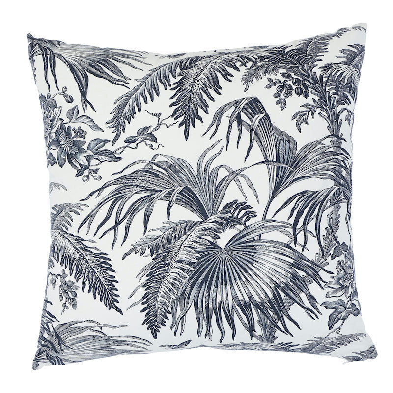 Toile Tropique Pillow | Black