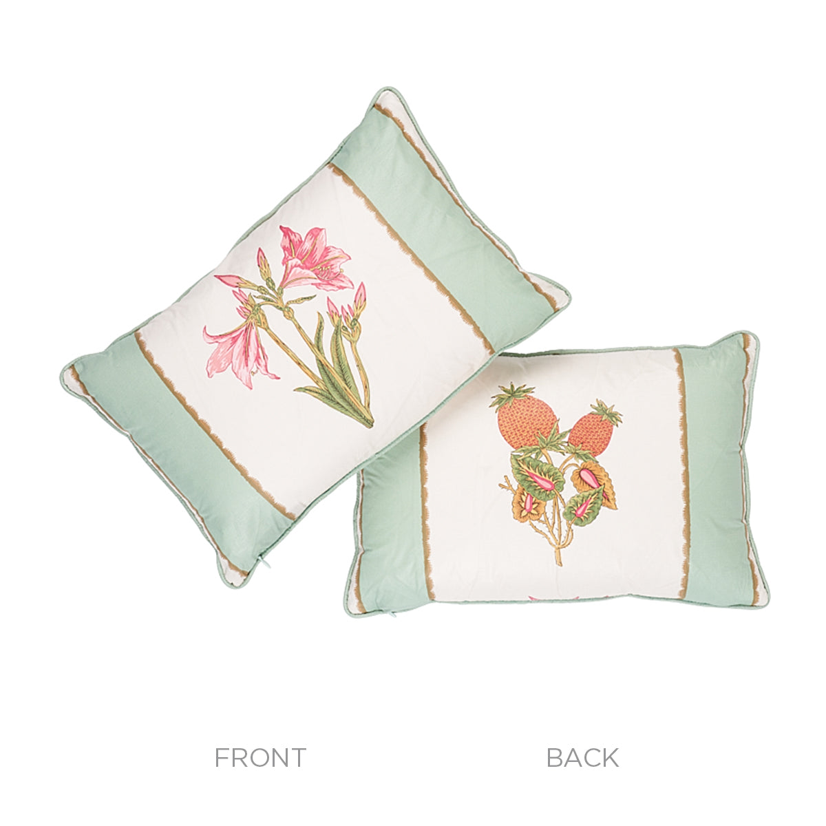 Servilia Stripe Pillow | Aqua & White