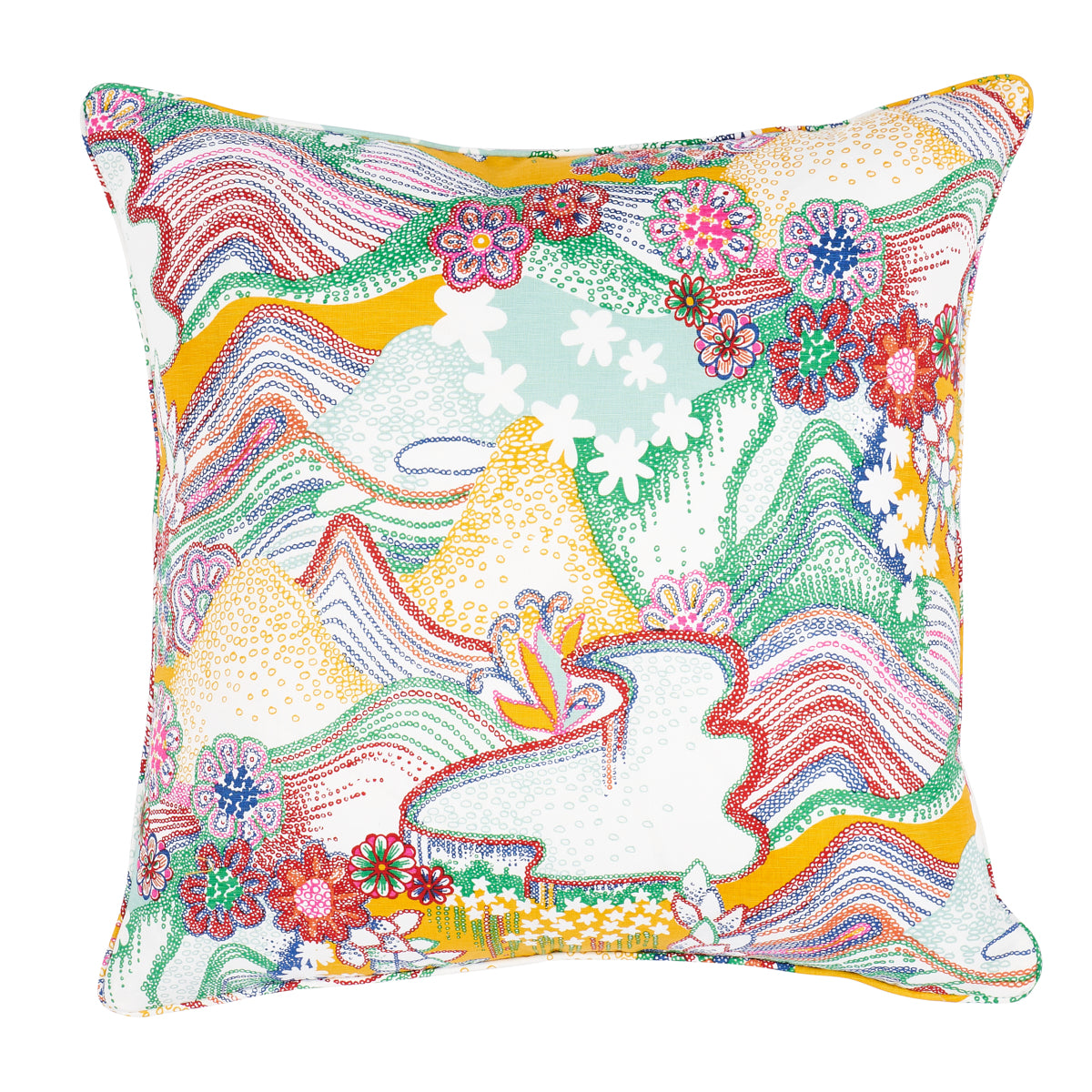 Daisy Chain Pillow | Primary Multi