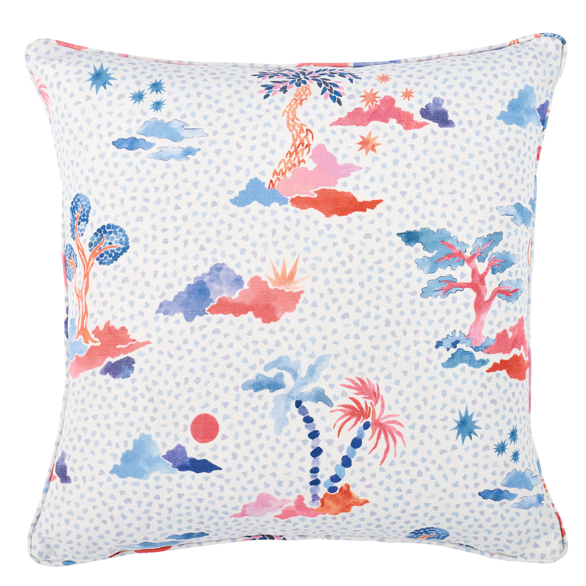 VALLETTA PILLOW | Sky & Pink