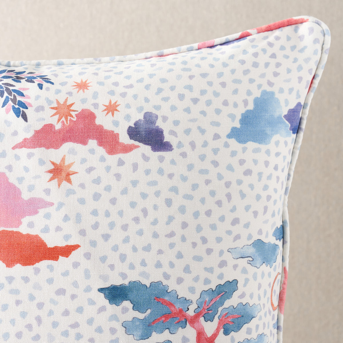 VALLETTA PILLOW | Sky & Pink