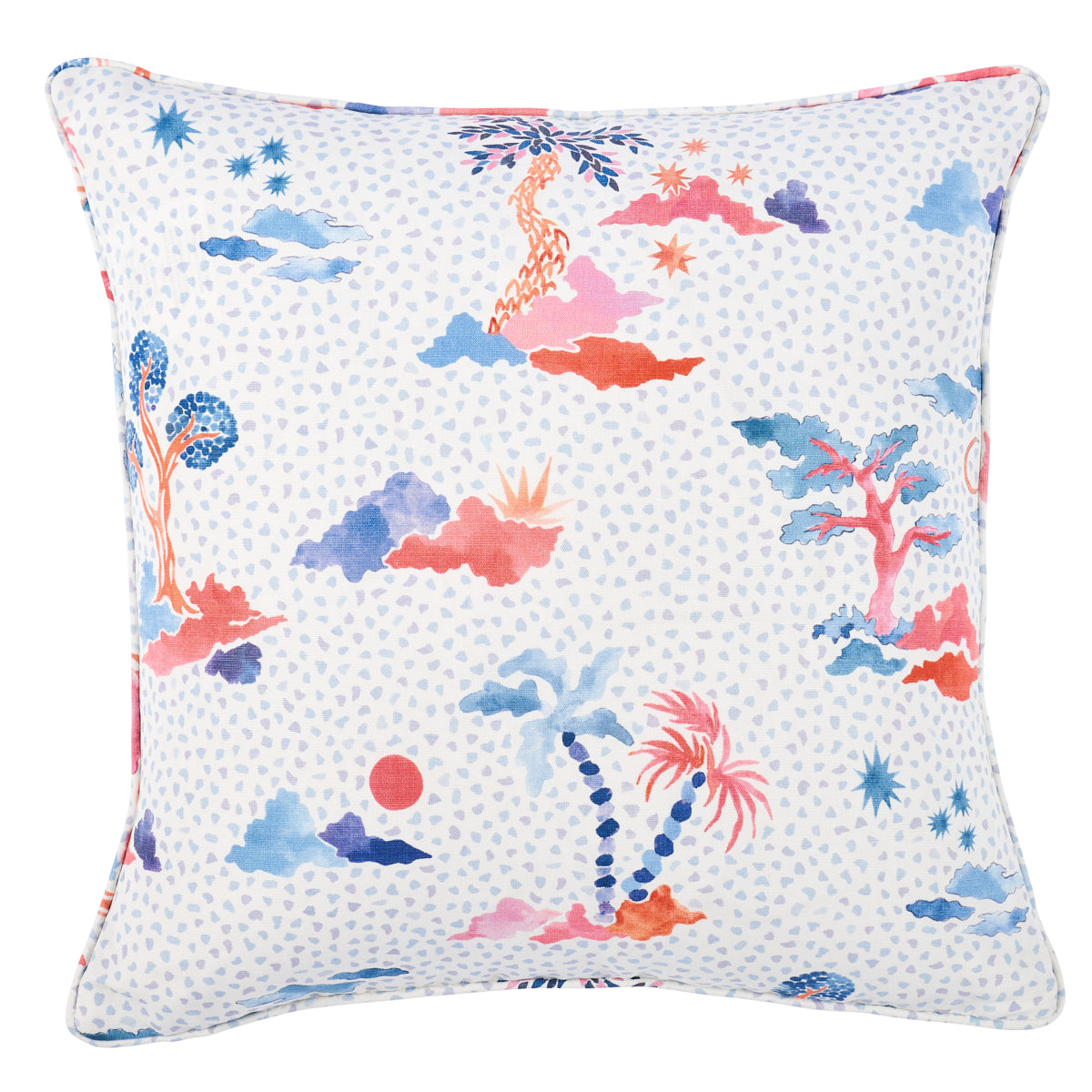 VALLETTA PILLOW | Sky & Pink