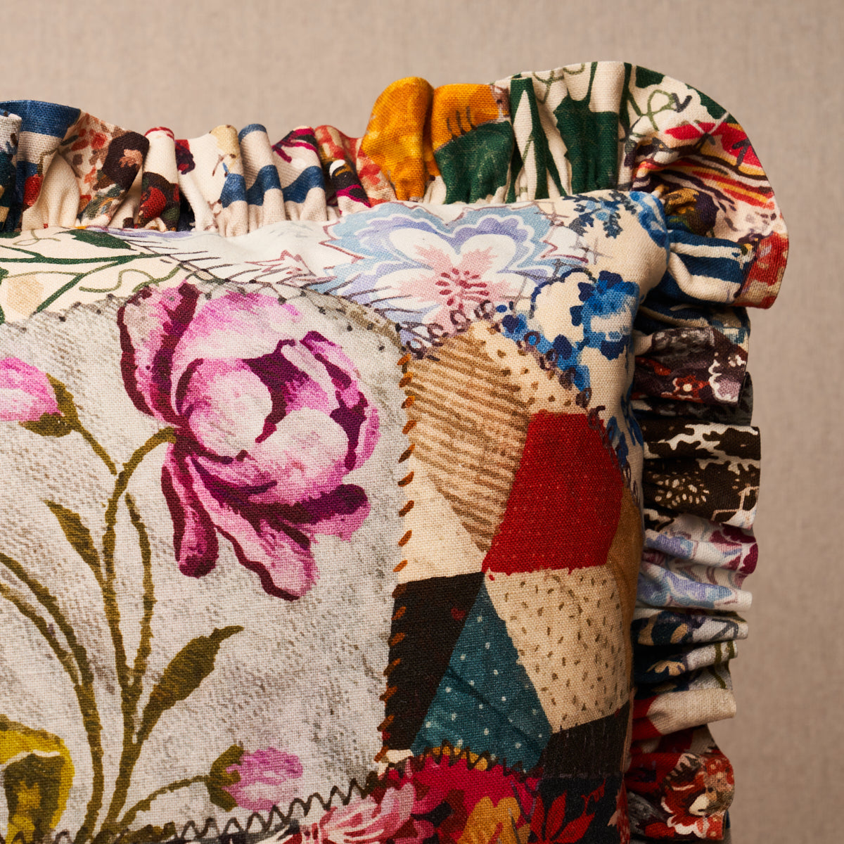 Hotch Potch Crazy Quilt Pillow | Document