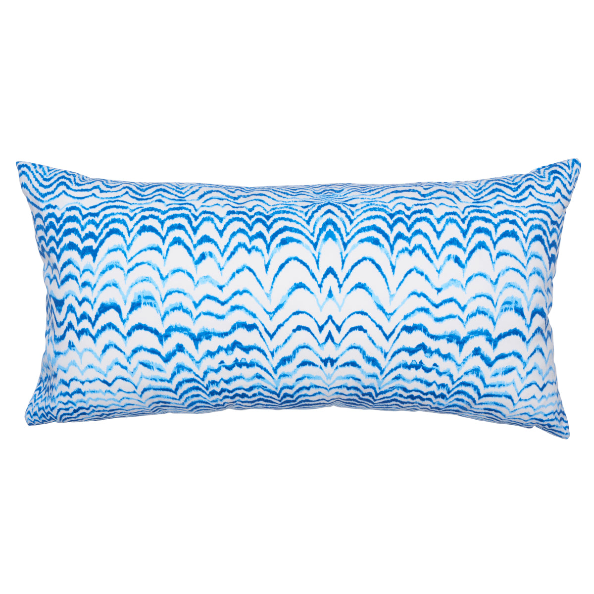 Ink Wave Print I/O Pillow | Indigo