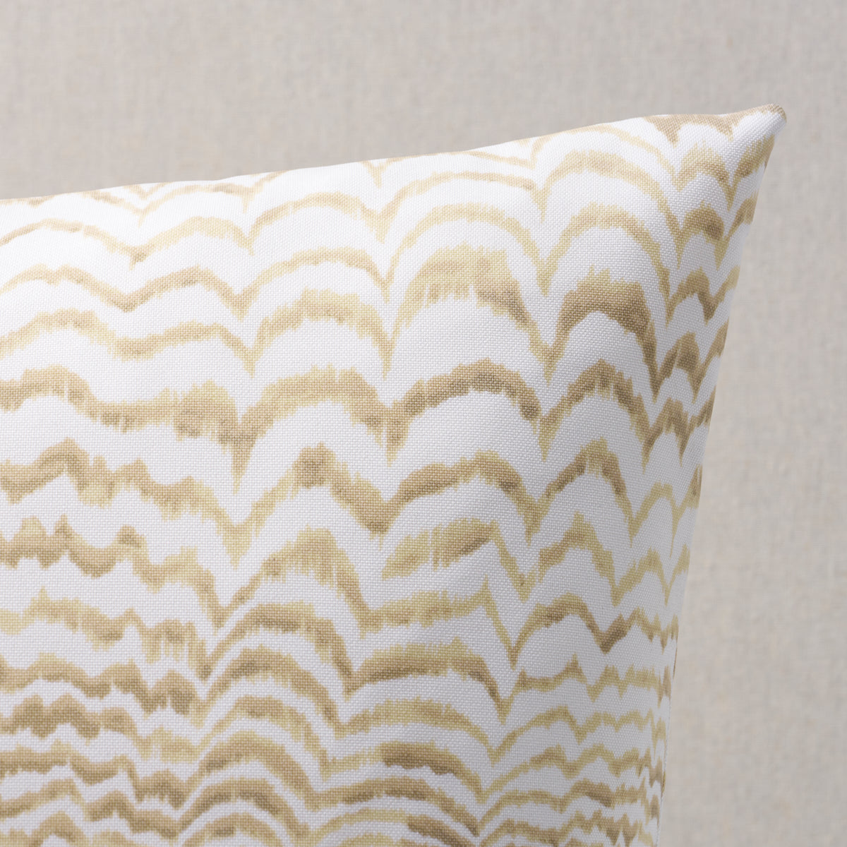 Ink Wave Print I/O Pillow | Natural