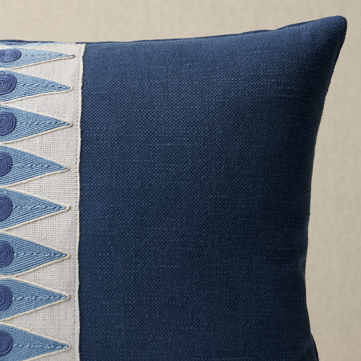 Backgammon Tape Pillow | Marine