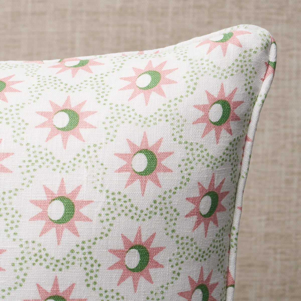 Lucie Pillow | Pink & Green