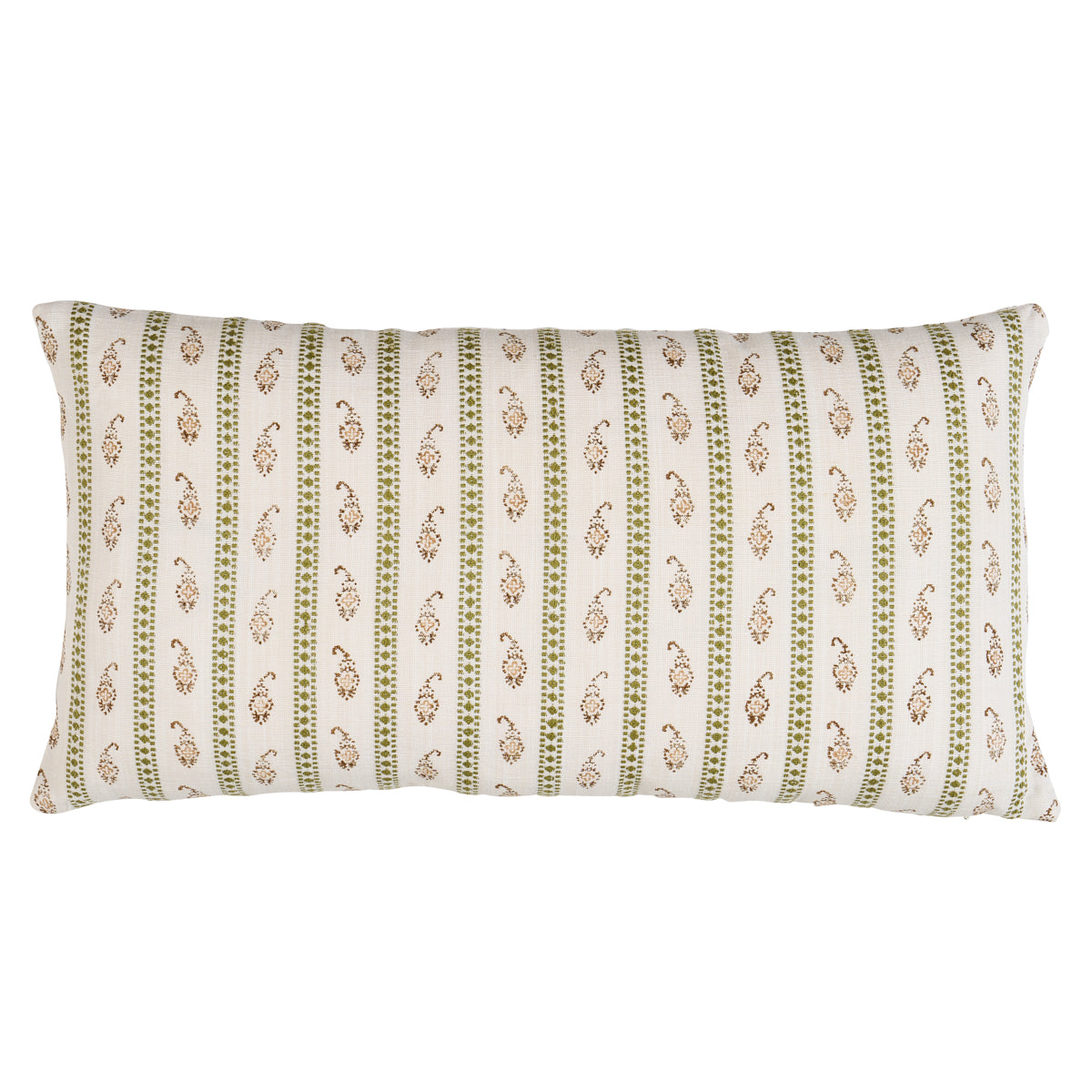 Eddie Hand Block Print Pillow | Green