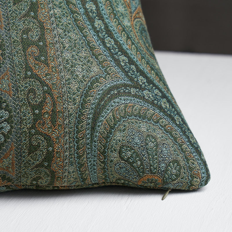 Chatelaine Paisley Pillow | Jade